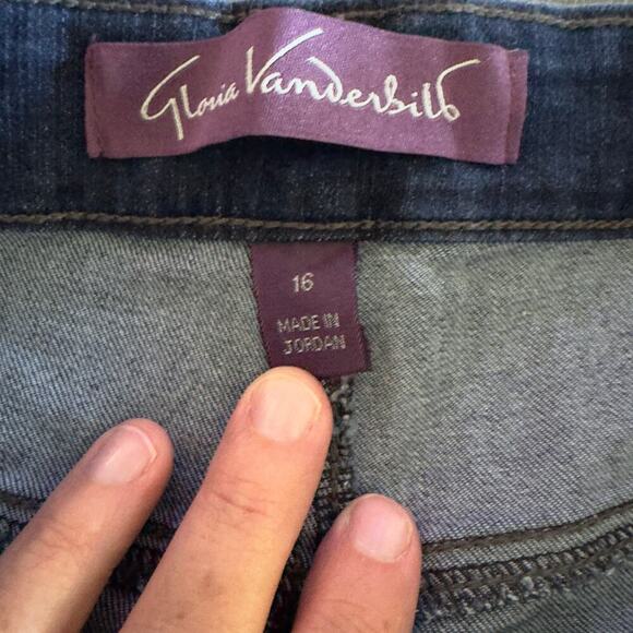 Gloria Vanderbilt Amanda Slim Jeans Size 16 - Picture 4 of 5